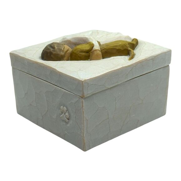 Vtg DEMDACO Willow Tree “TRUE” Trinket Box - “Truly a Friend” Girl w/Dog 2003 - Picture 8 of 14